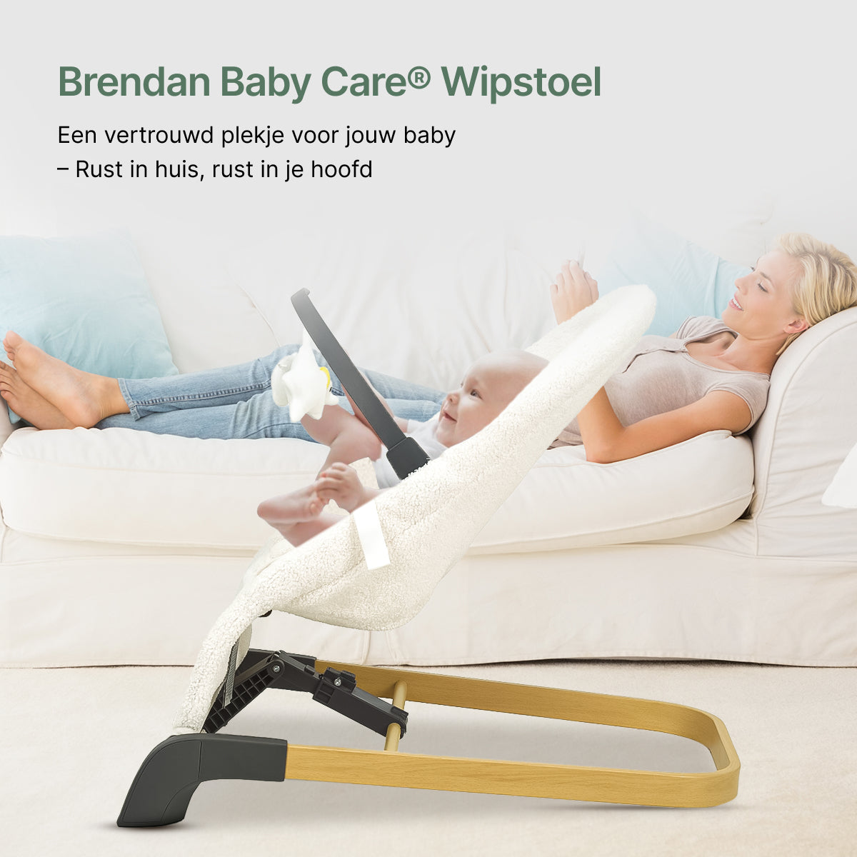 Brendan Baby Care® - Opvouwbare & Lichtgewicht Wipstoel