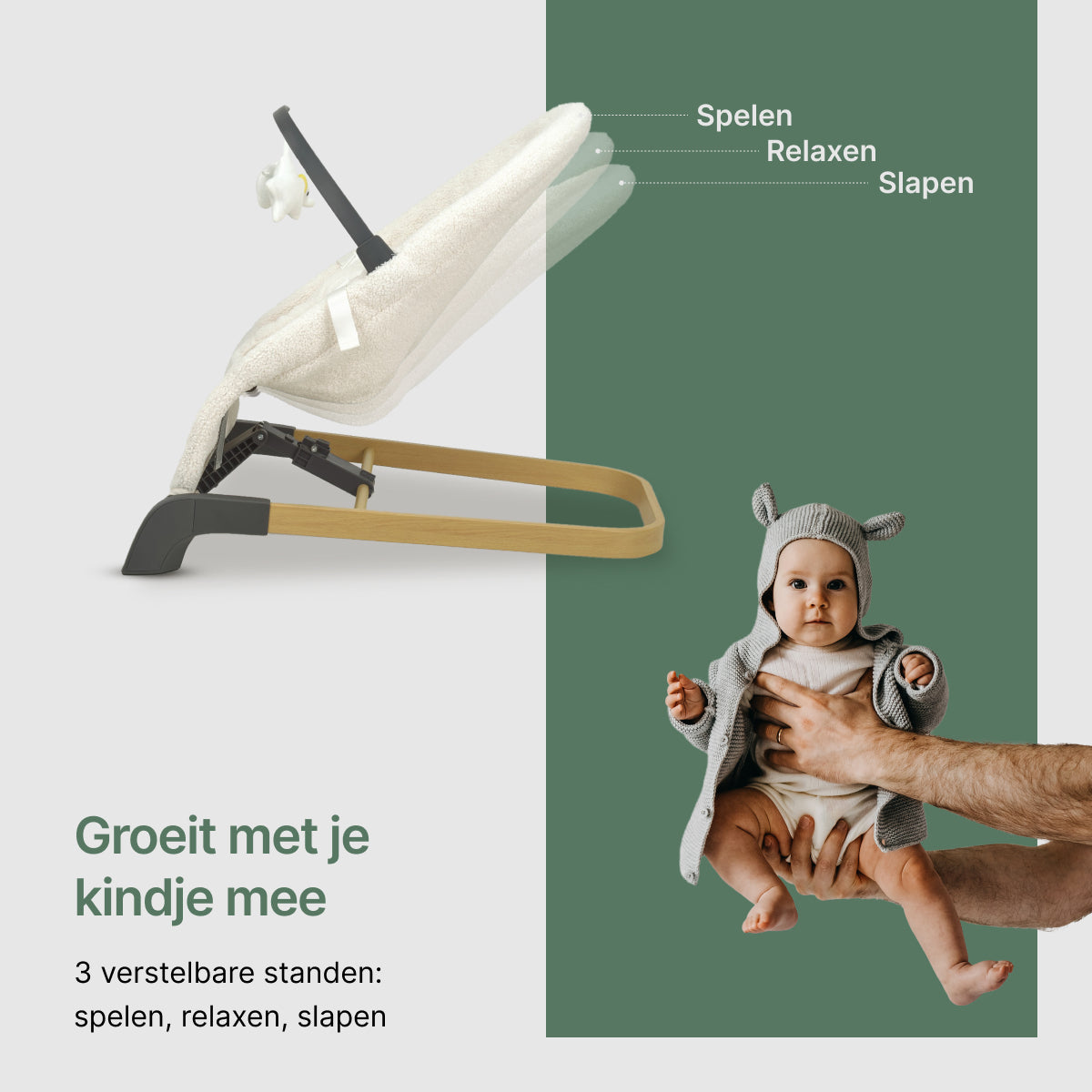 Brendan Baby Care® - Opvouwbare & Lichtgewicht Wipstoel