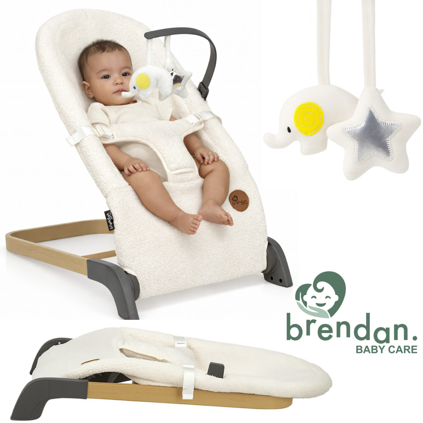 Brendan Baby Care® - Opvouwbare & Lichtgewicht Wipstoel