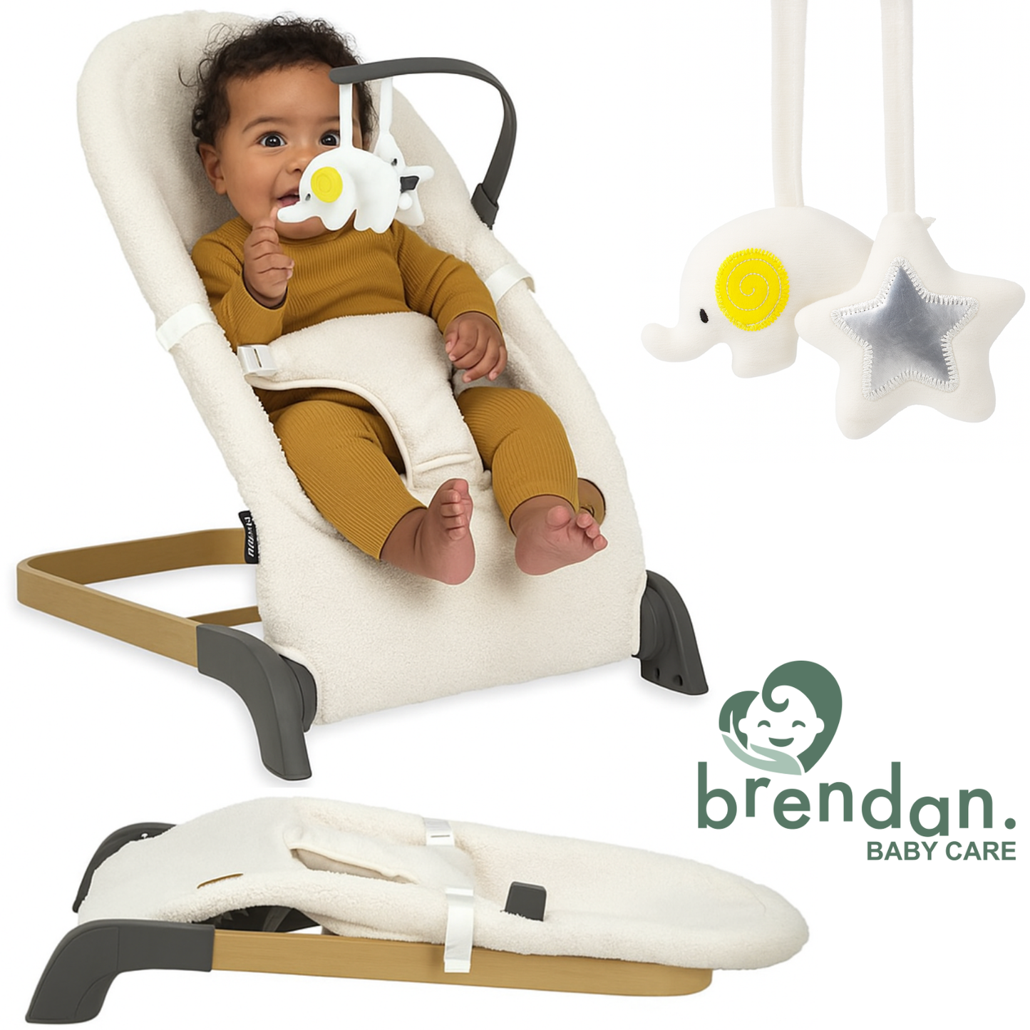 Brendan Baby Care® - Opvouwbare & Lichtgewicht Wipstoel
